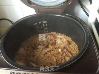 排骨洋葱焖饭的做法步骤:11