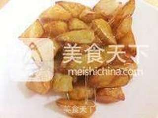 黄金拔丝山药的做法步骤:4