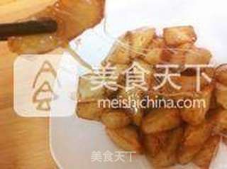 黄金拔丝山药的做法步骤:5