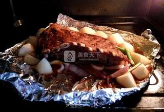#ACA烘焙明星大赛#土豆烤羊排的做法步骤:9