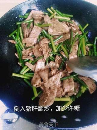 家常菜 - 蒜苔炒猪肝的做法步骤:6
