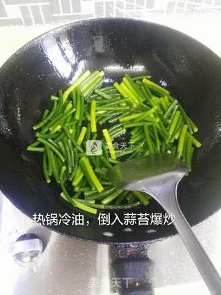 家常菜 - 蒜苔炒猪肝的做法步骤:5