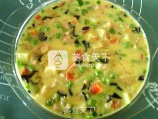 #ACA烘焙明星大赛#亚麻籽油杂蔬烘蛋的做法步骤:8