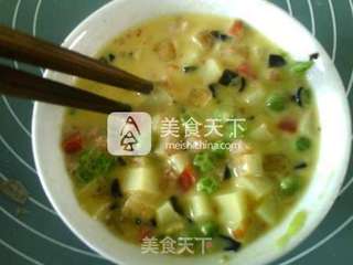 #ACA烘焙明星大赛#亚麻籽油杂蔬烘蛋的做法步骤:7