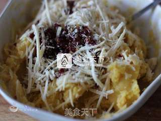 #ACA烘焙明星大赛#蔓越莓奶酪焗红薯的做法步骤:5