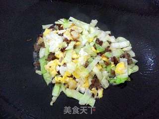 美味家常牛肉炒饭的做法步骤：4