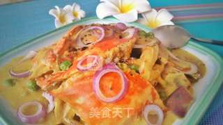 泰式椰香咖喱蟹的做法步骤：12