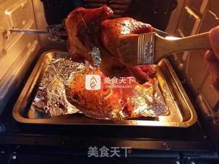 #ACA烘焙明星大赛#奥尔良香草烤整鸡的做法步骤:10