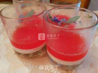 西瓜牛奶布丁的做法步骤:5