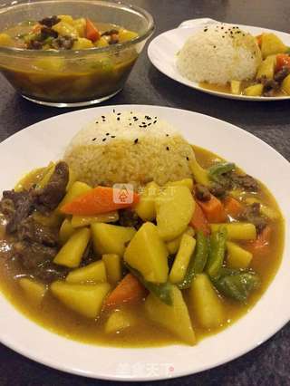 咖喱牛肉饭的做法步骤:14