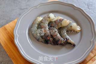 #ACA烘焙明星大赛#香草烤大虾配完熟芒果的做法步骤:3