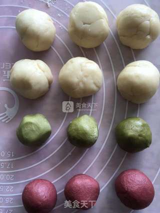 #ACA烘焙明星大赛#抹茶蛋黄酥的做法步骤:14