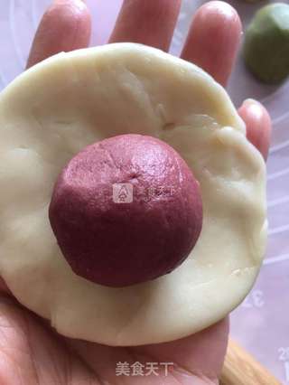 #ACA烘焙明星大赛#抹茶蛋黄酥的做法步骤:15