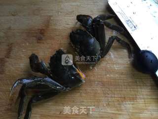 鸡蛋面拖蟹的做法步骤:4