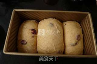 #ACA烘焙明星大赛#蔓越莓高梁吐司的做法步骤:17