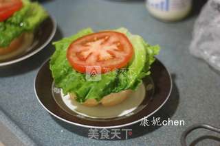 #ACA烘焙明星大赛#花朵汉堡包的做法步骤：9