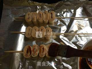 #ACA烘焙明星大赛#烤豆皮卷的做法步骤:11