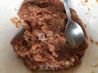 丸子，油菜丸子汤的做法步骤：2