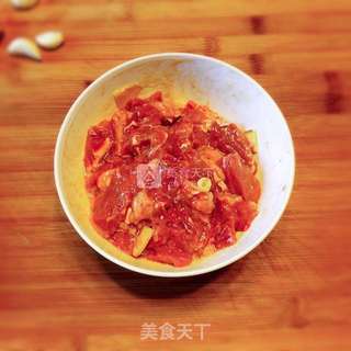 杏鲍菇黑椒牛肉粒的做法步骤:3
