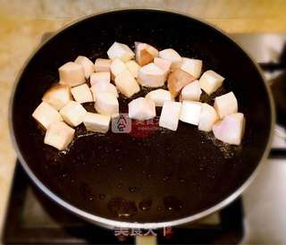 杏鲍菇黑椒牛肉粒的做法步骤:4