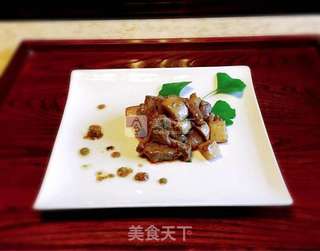 杏鲍菇黑椒牛肉粒的做法步骤:7