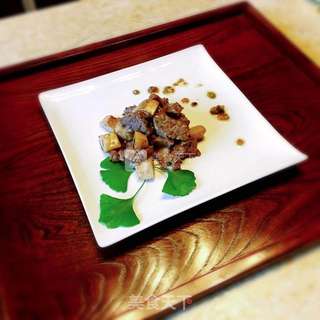 杏鲍菇黑椒牛肉粒的做法步骤:11