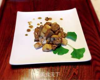 杏鲍菇黑椒牛肉粒的做法步骤:10