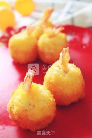 土豆泥虾球的做法步骤:8
