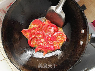 #信任之美#蒜香西红柿炒包菜的做法步骤:3