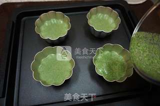 #ACA烘焙明星大赛#菠菜布丁的做法步骤:11