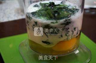 #ACA烘焙明星大赛#菠菜布丁的做法步骤:7