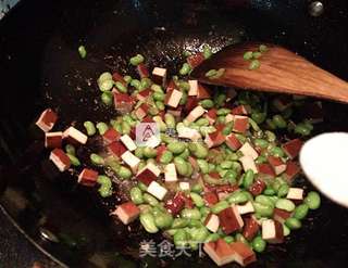 豆米香干杂炒的做法步骤:10