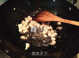 豆米香干杂炒的做法步骤:5