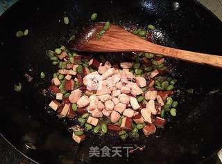 豆米香干杂炒的做法步骤:12