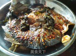 #ACA烘焙明星大赛#【酸菜烤鱼】电烤箱的做法步骤：6
