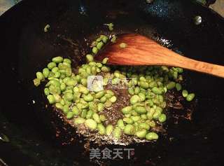 豆米香干杂炒的做法步骤:8