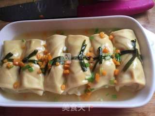 三鲜豆皮包的做法步骤:18