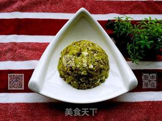 金银翡翠蚕豆酥的做法步骤：4