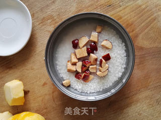#信任之美#糯米红枣金瓜盅的做法步骤:4