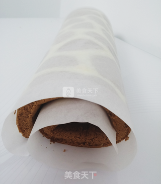 #ACA烘焙明星大赛#长颈鹿蛋糕卷的做法步骤:11
