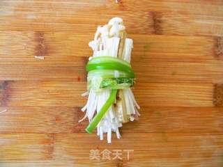 #ACA烘焙明星大赛#豆干金针菇菜卷的做法步骤:4