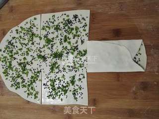 #ACA烘焙明星大赛#葱香芝麻酥饼的做法步骤:11