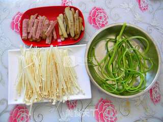 #ACA烘焙明星大赛#豆干金针菇菜卷的做法步骤:2
