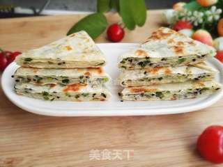 #ACA烘焙明星大赛#葱香芝麻酥饼的做法步骤:20