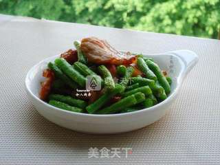 豆角炒肉的做法步骤:8