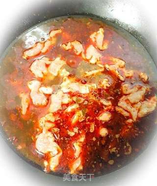 水煮肉片配豆花的做法步骤:5