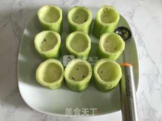 丝瓜酿虾的做法步骤:3