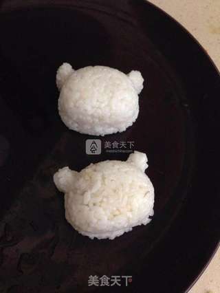 熊猫饭团便当的做法步骤:9