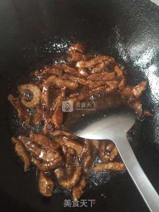 凉菜，桔梗拌肉丝的做法步骤：4