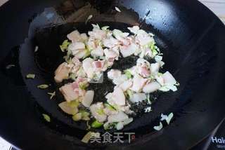 青菜肉片炒面的做法步骤:7